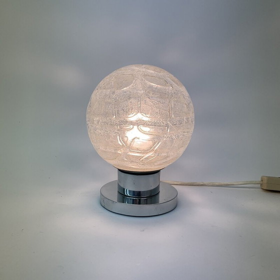 Image 1 of Mid Century Glas-Tischlampe von Doria Leuchten, Deutschland 1970er Jahre
