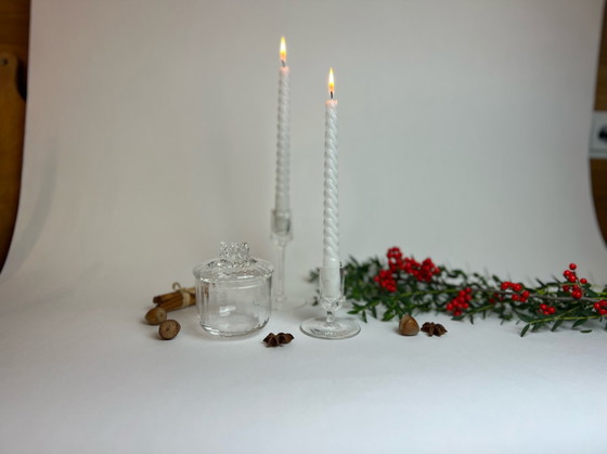 Image 1 of 3x Kristallkerzenhalter + Schale