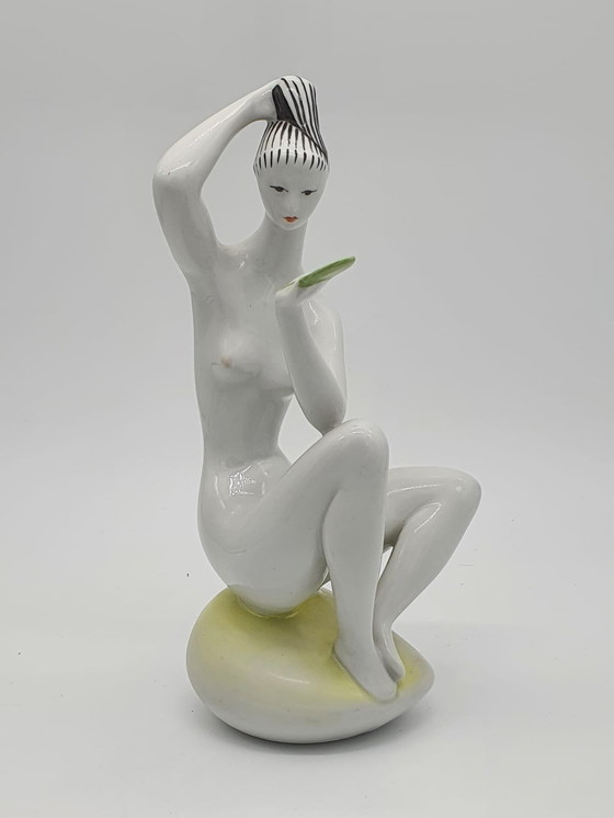Image 1 of Art-Déco-Porzellanfiguren von János Török für Zsolnay, 1940