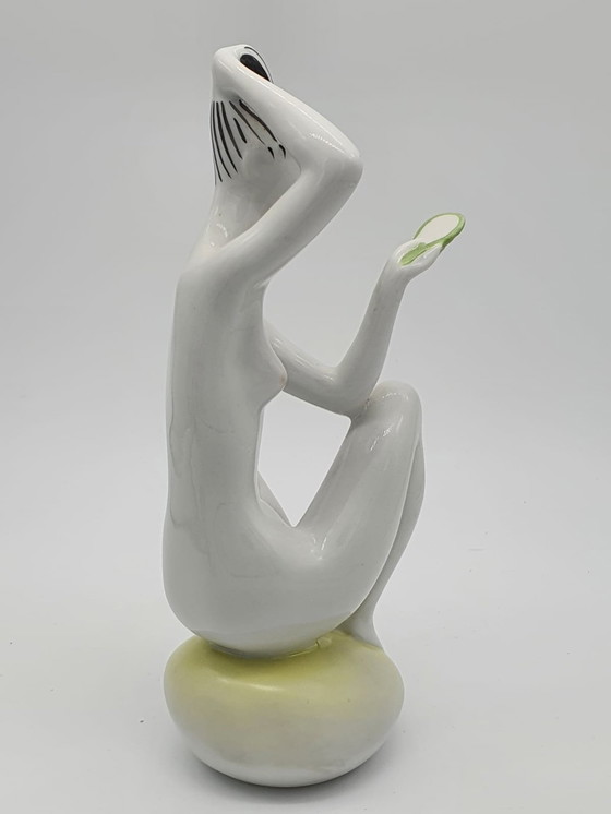 Image 1 of Art-Déco-Porzellanfiguren von János Török für Zsolnay, 1940