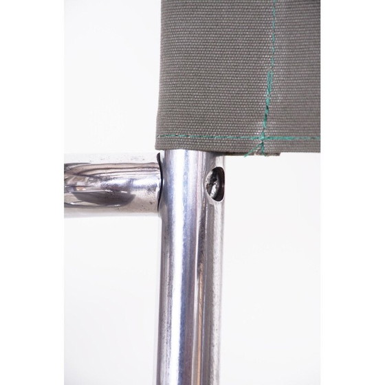 Image 1 of Vintage-Sessel aus Chromstahl und Segeltuch von Hynek Gottwald, 1930