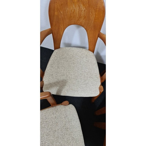 Image 1 of 6 Esszimmerstühle aus Teakholz von Niels Koefoed für Hornslet, Dänemark