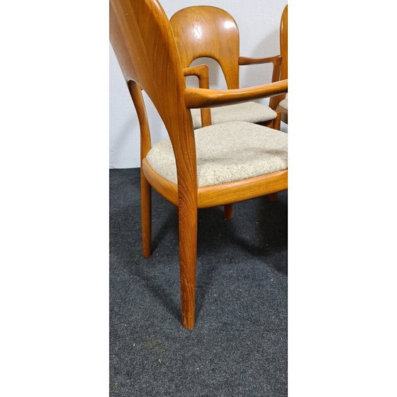 Image 1 of 6 Esszimmerstühle aus Teakholz von Niels Koefoed für Hornslet, Dänemark