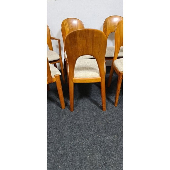 Image 1 of 6 Esszimmerstühle aus Teakholz von Niels Koefoed für Hornslet, Dänemark