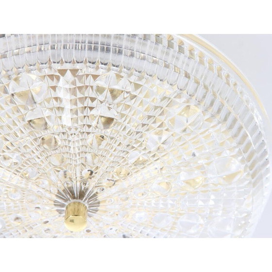 Image 1 of Skandinavische Vintage-Glas-Stehlampe, Kristallmodell von Orrefors, 1960