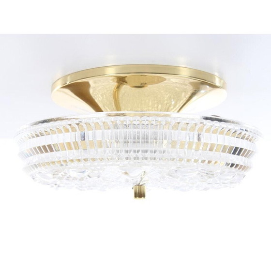 Image 1 of Skandinavische Vintage-Glas-Stehlampe, Kristallmodell von Orrefors, 1960