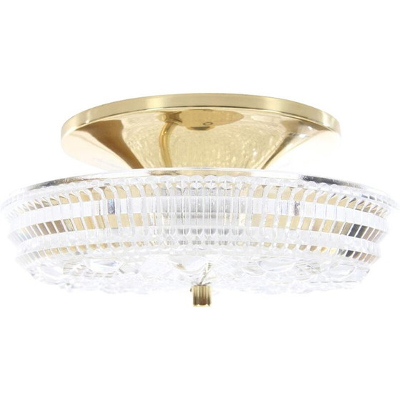 Image 1 of Skandinavische Vintage-Glas-Stehlampe, Kristallmodell von Orrefors, 1960