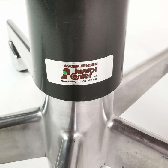 Image 1 of Vintage Schreibtischstuhl aus Metall, Chrom und Stoff von Jacob Jensen für Labofa, Dänemark 1960er Jahre