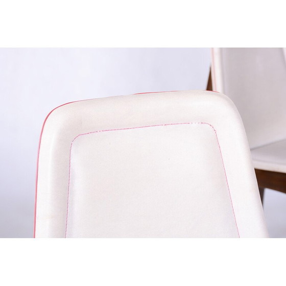 Image 1 of Satz von 6 Art Deco Stühlen aus exotischem Holz von Jules Leleu, Frankreich 1940