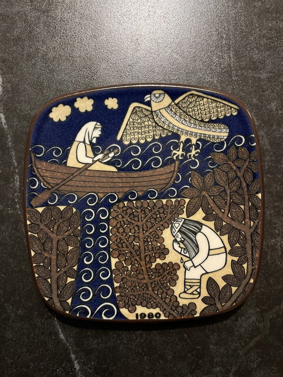 Image 1 of Arabia Finland Jaarbord / Jahrestafel 1980 Ontwerp / Design: Raija Uosikkinen