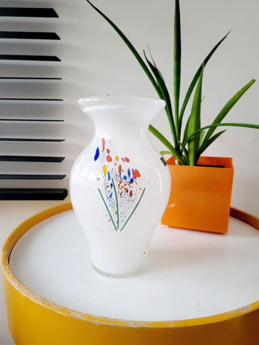 Val Saint Lambert Studio Cristal Vase, nummeriert Dez 17/86, Lüttich, 1980er Jahre