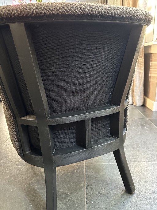 Vintage-Sessel + Fußhocker