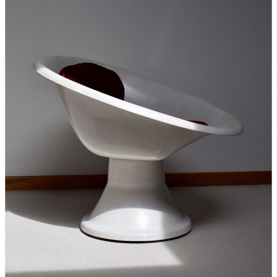 Image 1 of Vintage Mercurio Sessel aus weißem Acrylmethacrylat von Claude Courtecuisse für Cataneo, 1967