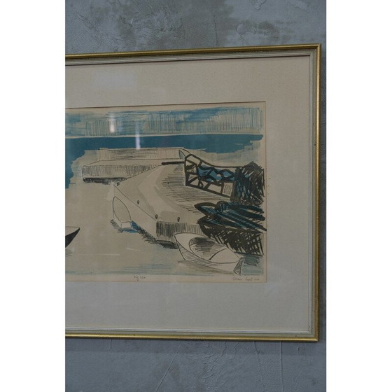Image 1 of Moderne Vintage-Lithografie von Allan Erwö, Schweden 1964