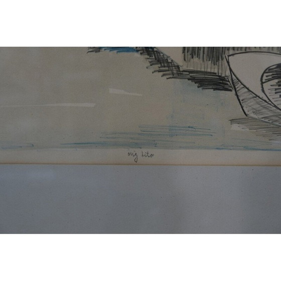 Image 1 of Moderne Vintage-Lithografie von Allan Erwö, Schweden 1964
