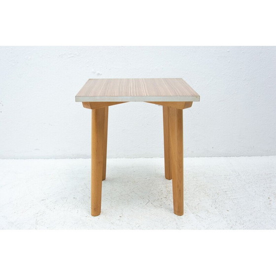 Image 1 of Mid Century Beistelltisch aus Formica und Buchenholz, Tschechoslowakei 1960er Jahre