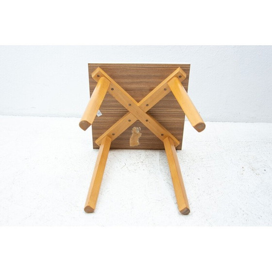 Image 1 of Mid Century Beistelltisch aus Formica und Buchenholz, Tschechoslowakei 1960er Jahre