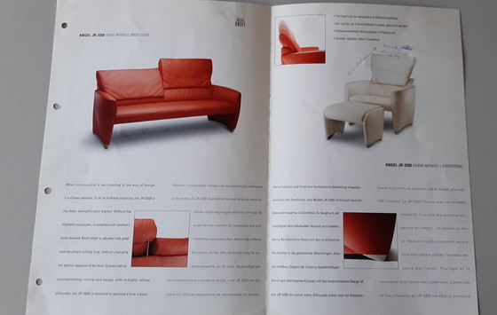Image 1 of Jori 3-Sitzer Sofa - Blaues Leder