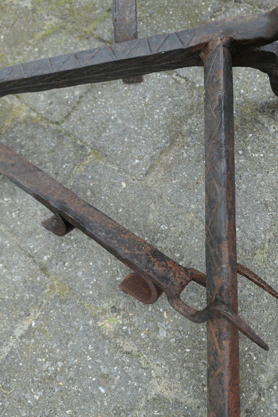 Image 1 of 2x Vintage schwere antike Feuerböcke