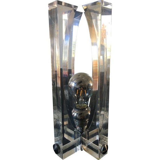 Image 1 of Vintage-Lampe aus Plexiglas von Michel Dumas