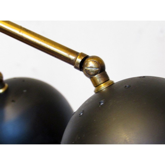 Image 1 of Italienischer Gelenkkugel-Kronleuchter, 1950er Jahre