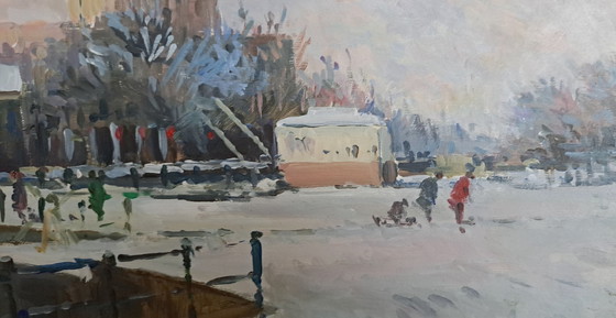 Image 1 of Winter in Amsterdam von A. Van Noort