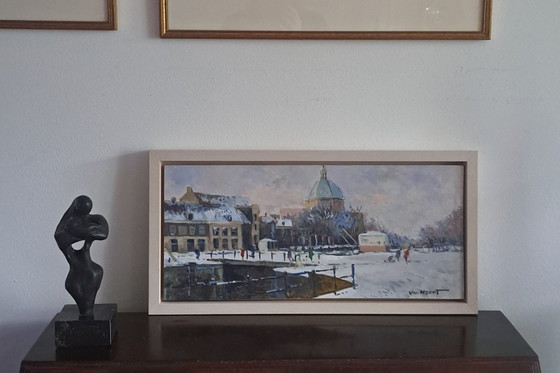 Image 1 of Winter in Amsterdam von A. Van Noort