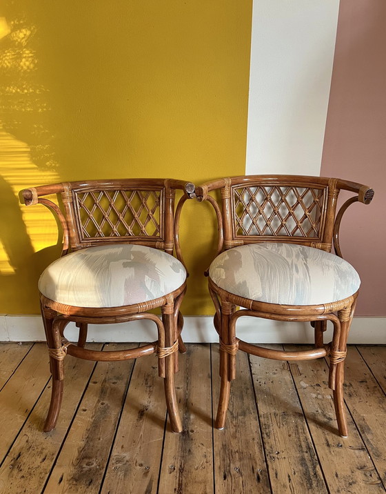 Image 1 of Vintage Bistro Set Rattan