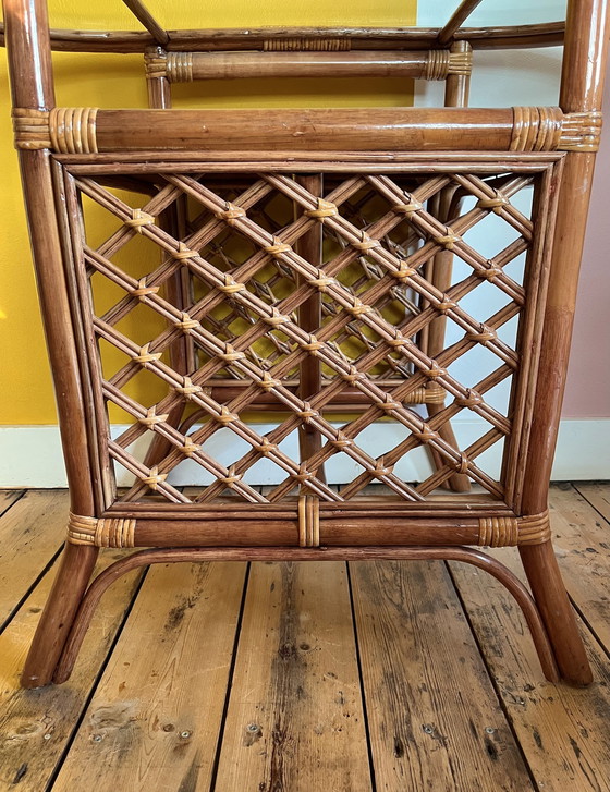 Image 1 of Vintage Bistro Set Rattan