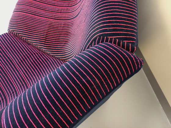 Image 1 of Vintage Snake Modulsofa bestehend aus 11 Modulen Chauffeuse Und 3 Hocker Aus Velours Stoff Aus Den 70er Jahren 80er Jahre