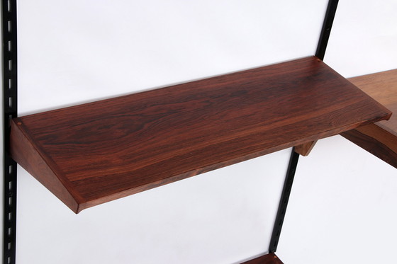 Image 1 of Modulares Wandsystem aus dunklem Holz von Kai Kristiansen - FM Møbler