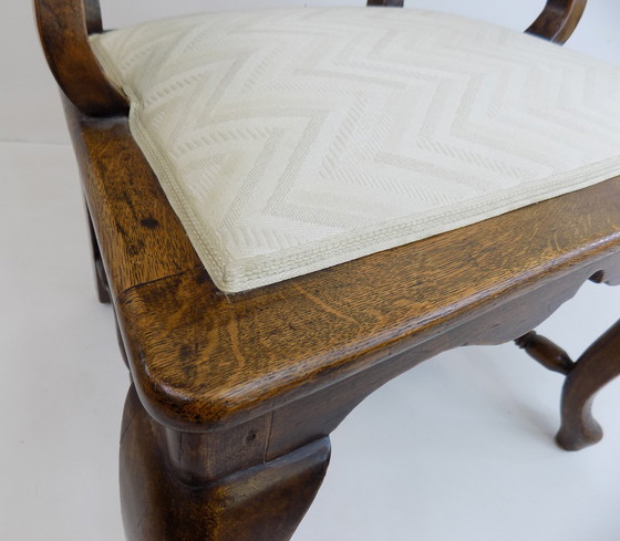 Image 1 of Neobarocker Holzstuhl mit Wiener Geflecht