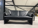 Leolux Bora Bora 2-Sitzer-Sofa aus blauem Leder