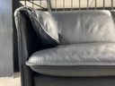 Leolux Bora Bora 2-Sitzer-Sofa aus blauem Leder