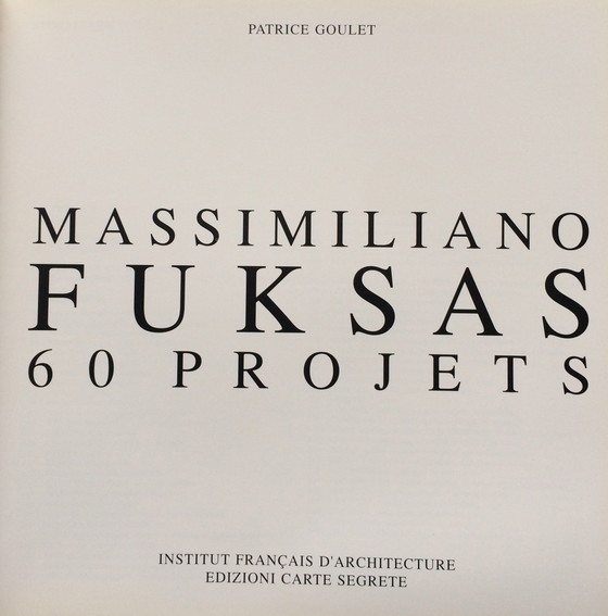 Image 1 of Massimiliano fuksas 60 Projekte
