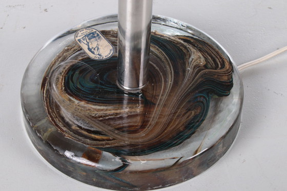 Image 1 of Französisches Tischlampendesign aus Glas von Jean-Pierre Alary France.