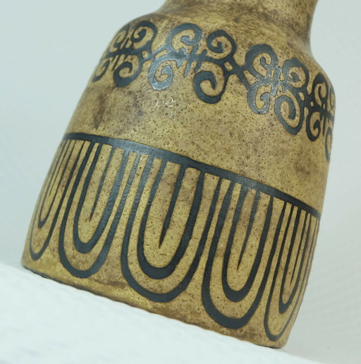 Ceramano Vase Dekor etrusca Hanns Welling westdeutsche Keramik 1060er Jahre