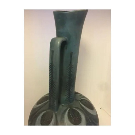 Image 1 of Vintage Keramik Schild Hals Vase von Mmjolly