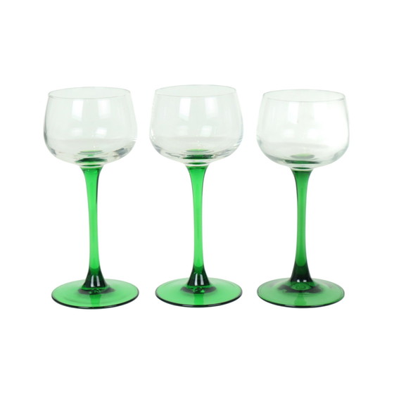 Image 1 of 6 Vintage Luminarc Elsass Weingläser