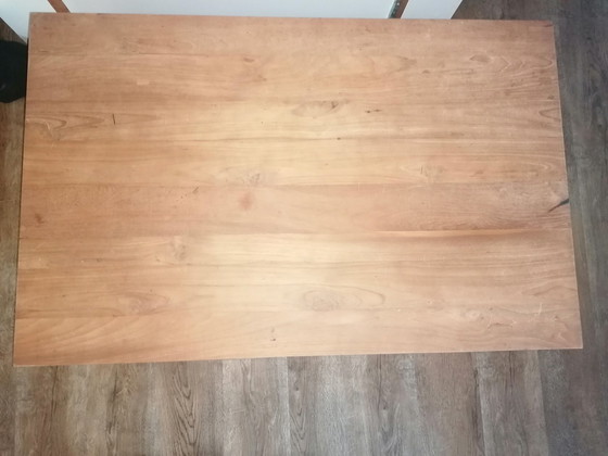 Image 1 of 1X Teak Couchtisch mit Arbeitsplatte