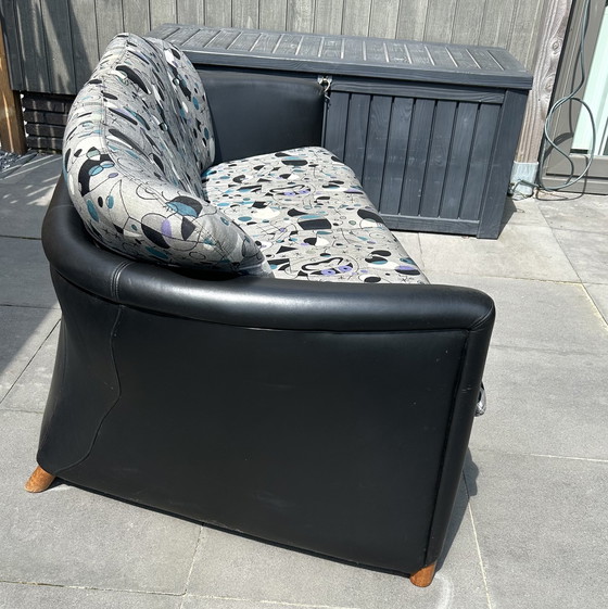 Image 1 of Leolux Sofa Kombination aus Leder und Stoff