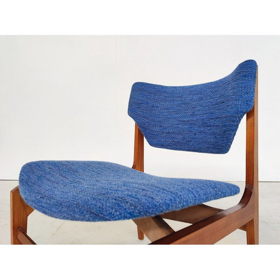 Image 1 of Paar Vintage-Sessel mit einem Paar passender Ottomane, Italien 1960