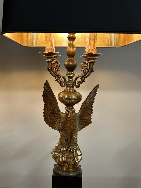 Image 1 of 2 Vintage Hollywood Regency Eagle Tischlampen von Deknudt