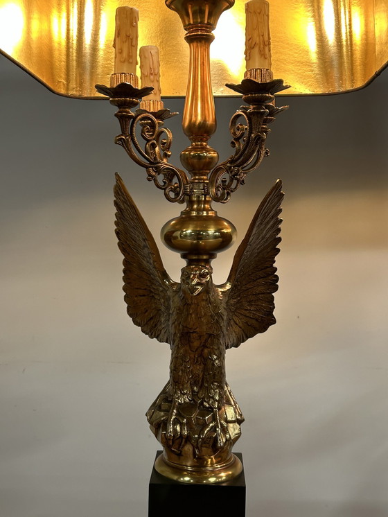 Image 1 of 2 Vintage Hollywood Regency Eagle Tischlampen von Deknudt