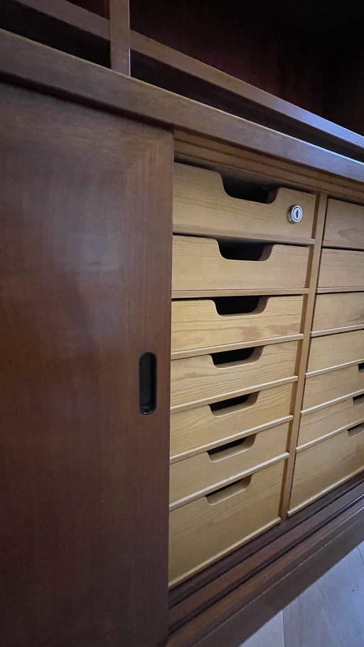 Skandinavischer Vintage-Aktenschrank/Bücherregal