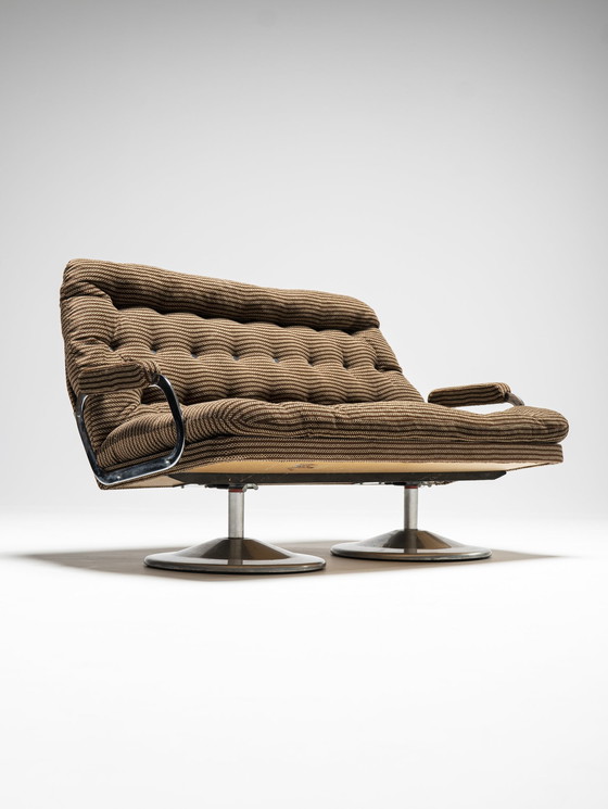Image 1 of Weltraumzeitalter Sofa und Sessel Set, Ungarn, 1950er Jahre