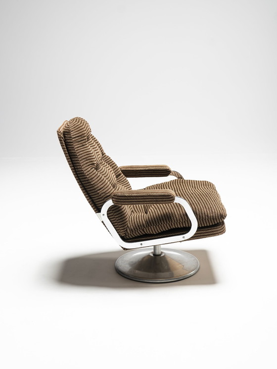 Image 1 of Weltraumzeitalter Sofa und Sessel Set, Ungarn, 1950er Jahre