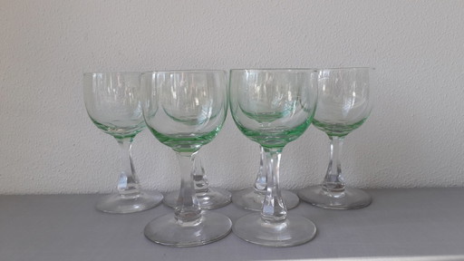 6x Vintage-Portgläser