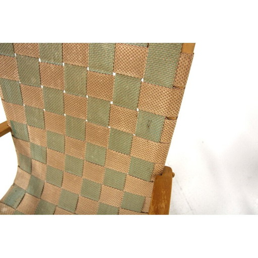 Skandinavischer Vintage-Sessel aus Buchenholz, Schweden 1970