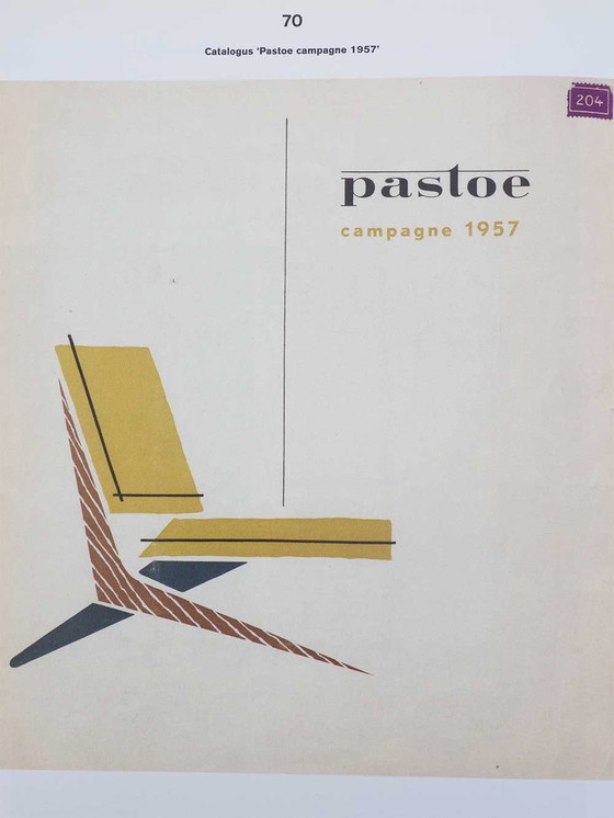 Image 1 of Neuer gepolsterter Scherenstuhl FB18 - Jan van Grunsven - Pastoe